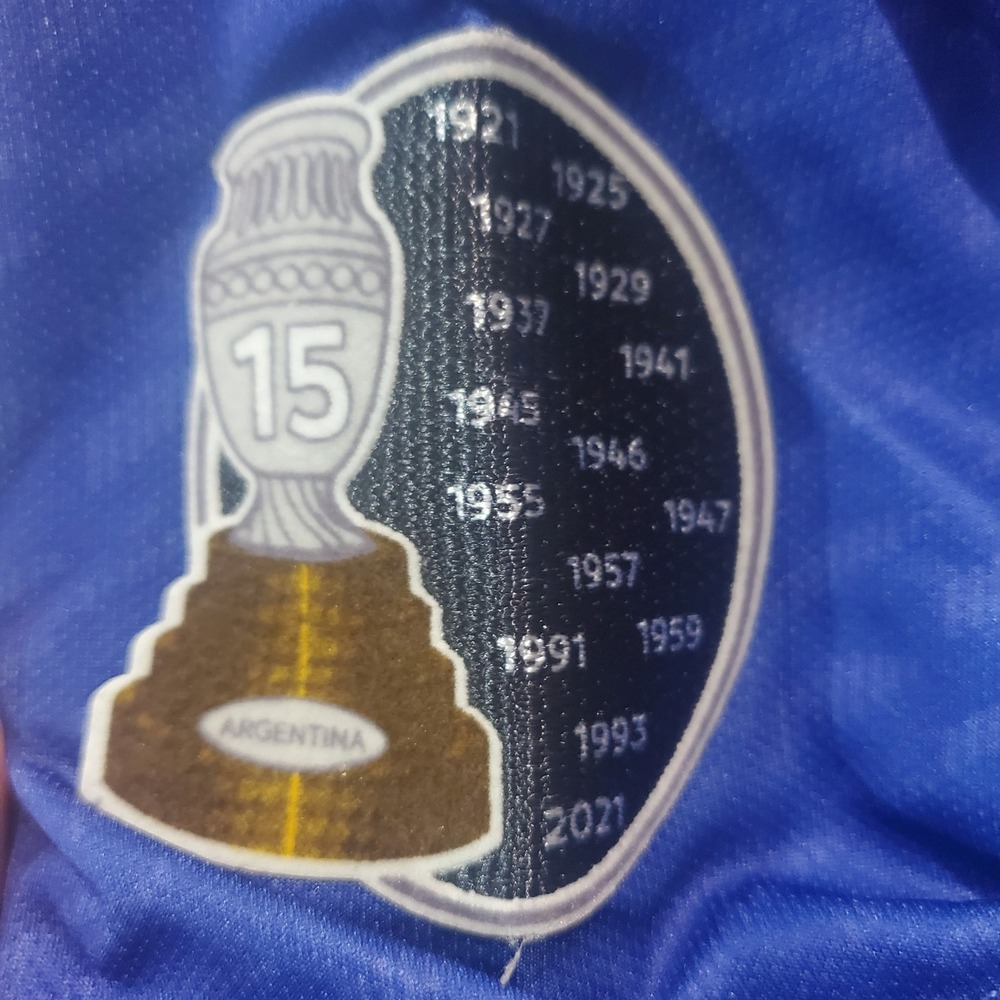 Adidas Argentina 2024 Copa America Jersey Blue Jesse 28 Authentic Soccer Mens L - Picture 6 of 15